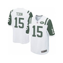Nike New York Jets 15 Tim Tebow White Game NFL Jersey