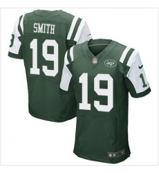 Nike New York Jets #19 Devin Smith Green Team Color Mens Stitched NFL Elite Jersey