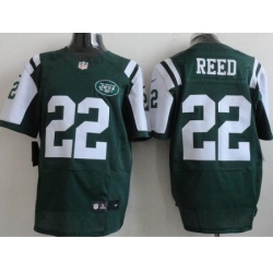Nike New York Jets 22 Ed Reed Green Elite NFL Jersey