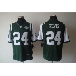 Nike New York Jets 24 Darrelle Revis Green Limited NFL Jersey