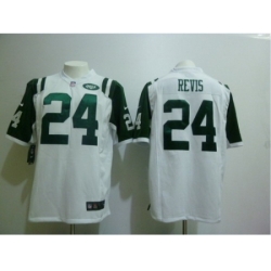 Nike New York Jets 24 Darrelle Revis White Game NFL Jersey