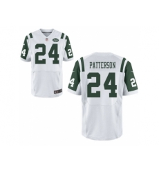 Nike New York Jets 24 Dimitri Patterson White Elite NFL Jersey