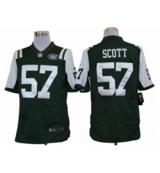 Nike New York Jets 57 Bart Scott Green Limited NFL Jersey