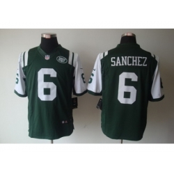 Nike New York Jets 6 Mark Sanchez Green Limited NFL Jersey