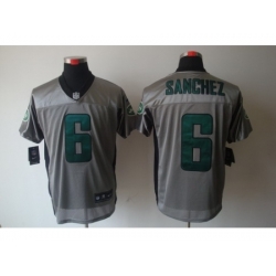 Nike New York Jets 6 Mark Sanchez Grey Elite Shadow NFL Jersey