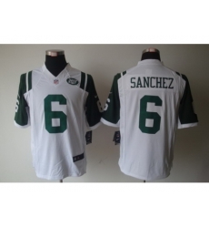 Nike New York Jets 6 Mark Sanchez White Limited NFL Jersey