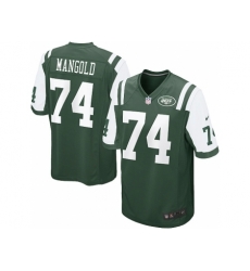 Nike New York Jets 74 Nick Mangold green Game NFL Jersey