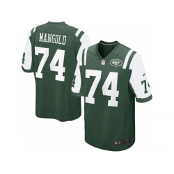 Nike New York Jets 74 Nick Mangold green Game NFL Jersey