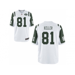 Nike New York Jets 81 Dustin Keller White Game NFL Jersey