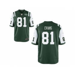 Nike New York Jets 81 Shaq Evans Green Elite NFL Jersey