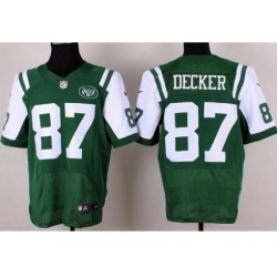 Nike New York Jets 87 Eric Decker Green Elite NFL Jersey