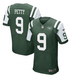 Nike New York Jets #9 Bryce Petty Green Team Color Men 27s Stitched NFL Elite Jersey