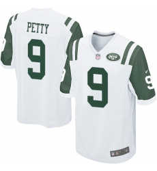 Nike New York Jets #9 Bryce Petty White Mens Stitched NFL Elite Jersey