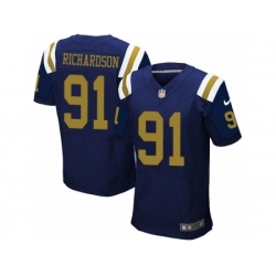 Nike New York Jets 91 Sheldon Richardson Blue Elite Alternate NFL Jersey