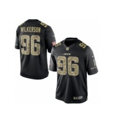 Nike New York Jets 96 Muhammad Wilkerson Black Limited Salute To Service NFL Jersey