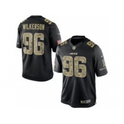 Nike New York Jets 96 Muhammad Wilkerson Black Limited Salute To Service NFL Jersey
