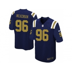 Nike New York Jets 96 Muhammad Wilkerson Blue Limited Alternate NFL Jersey