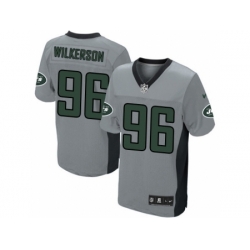 Nike New York Jets 96 Muhammad Wilkerson Grey Elite Shadow NFL Jersey