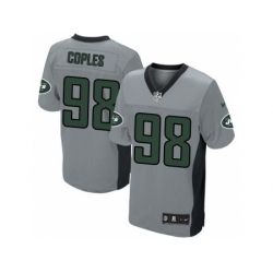 Nike New York Jets 98 Quinton Coples Grey Elite Shadow NFL Jersey