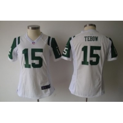 2012 Nike Women New York Jets #15 Tim Tebow White Nike NFL Jerseys