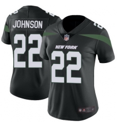 Jets 22 Trumaine Johnson Black Alternate Womens Stitched Football Vapor Untouchable Limited Jersey
