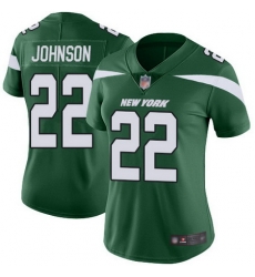 Jets 22 Trumaine Johnson Green Team Color Womens Stitched Football Vapor Untouchable Limited Jerse