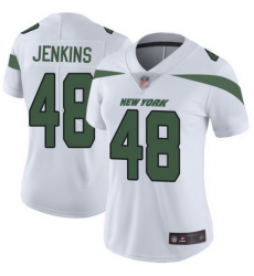 Jets 48 Jordan Jenkins White Womens Stitched Football Vapor Untouchable Limited Jersey