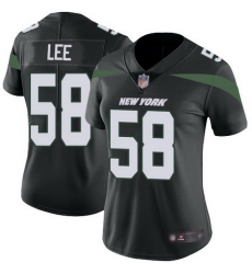 Jets 58 Darron Lee Black Alternate Womens Stitched Football Vapor Untouchable Limited Jersey