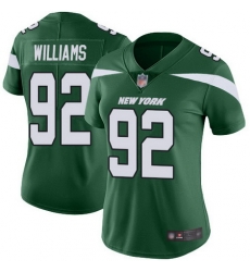Jets 92 Leonard Williams Green Team Color Womens Stitched Football Vapor Untouchable Limited Jerse