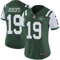 Nike Jets 19 Andre Roberts Green Team Color Womens Stitched NFL Vapor Untouchable Limited Jersey
