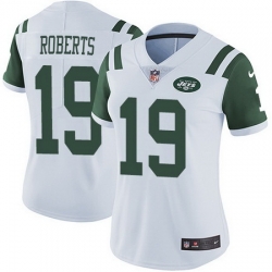 Nike Jets 19 Andre Roberts White Womens Stitched NFL Vapor Untouchable Limited Jersey