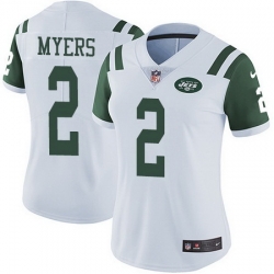 Nike Jets 2 Jason Myers White Womens Stitched NFL Vapor Untouchable Limited Jersey