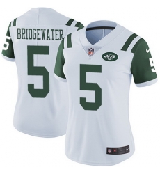 Nike Jets #5 Teddy Bridgewater White Womens Stitched NFL Vapor Untouchable Limited Jersey