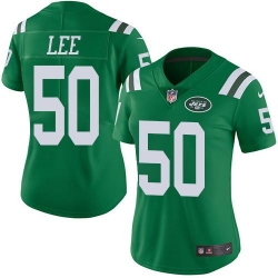 Nike Jets #50 Darron Lee Green Womens Stitched NFL Limited Rush Jersey