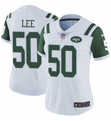 Nike Jets #50 Darron Lee White Womens Stitched NFL Vapor Untouchable Limited Jersey