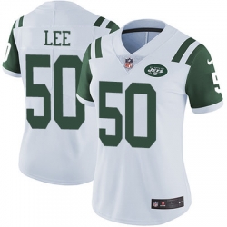 Nike Jets #50 Darron Lee White Womens Stitched NFL Vapor Untouchable Limited Jersey