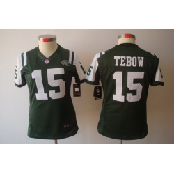 Nike Womens New York Jets #15 Tebow Green Color[NIKE LIMITED Jersey]