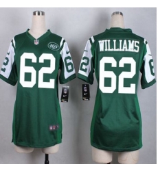Women New Jets #62 Leonard Williams Green Team Color Stitched NFL Elite Jersey
