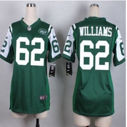 Women New Jets #62 Leonard Williams Green Team Color Stitched NFL Elite Jersey