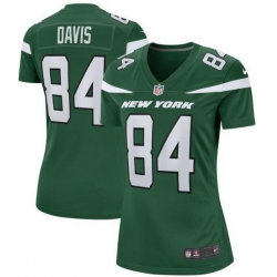 Women New York Jets Corey Davis #84 Green Vapor Limited Stitched Football Jersey