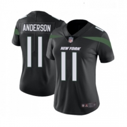 Womens New York Jets 11 Robby Anderson Black Alternate Vapor Untouchable Limited Player Football Jersey