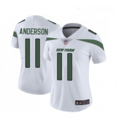 Womens New York Jets 11 Robby Anderson White Vapor Untouchable Limited Player Football Jersey
