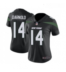 Womens New York Jets 14 Sam Darnold Black Alternate Vapor Untouchable Limited Player Football Jersey