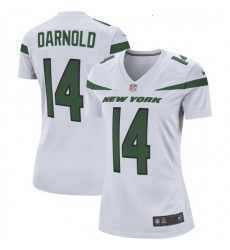 Womens New York Jets 14 Sam Darnold Nike White Player Game Jersey
