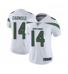 Womens New York Jets 14 Sam Darnold White Vapor Untouchable Limited Player Football Jersey