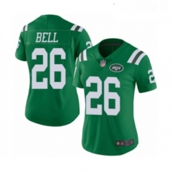 Womens New York Jets 26 Le Veon Bell Limited Green Rush Vapor Untouchable Football Jersey