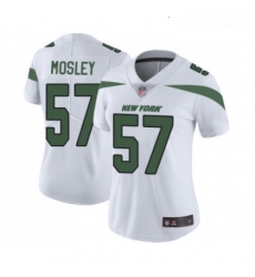 Womens New York Jets 57 CJ Mosley White Vapor Untouchable Limited Player Football Jersey