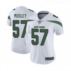 Womens New York Jets 57 CJ Mosley White Vapor Untouchable Limited Player Football Jersey