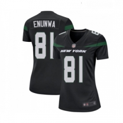 Womens New York Jets 81 Quincy Enunwa Game Black Alternate Football Jersey