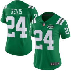 Womens New York Jets Darrelle Revis Nike Green Color Rush Limited Jersey
